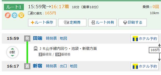 Jr山手線から八王子に向かう時 新宿で一度降りた方が安くなる説 田端駅 寄せサイト