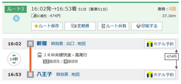 Jr山手線から八王子に向かう時 新宿で一度降りた方が安くなる説 田端駅 寄せサイト